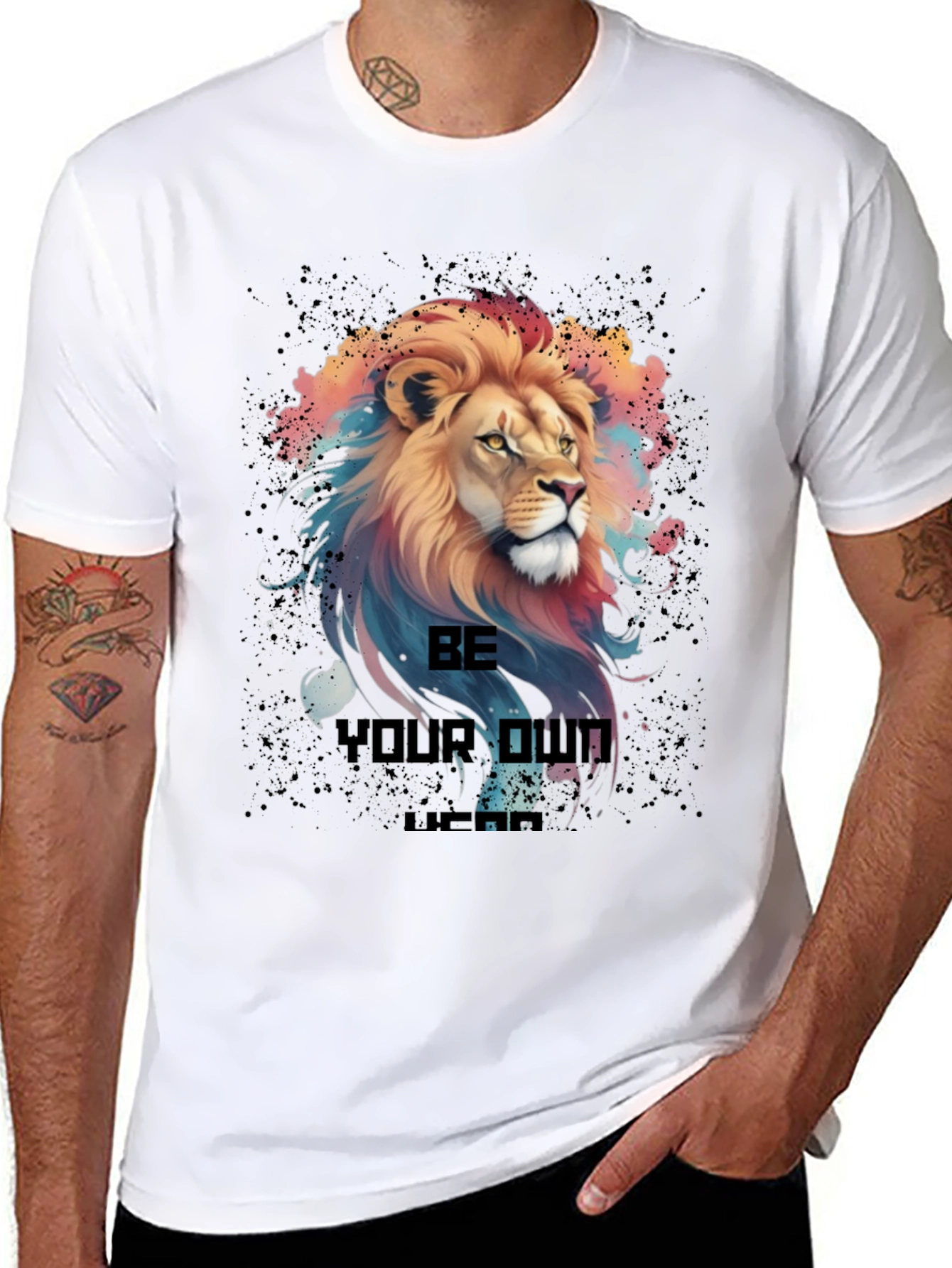 Lion Graphic T-Shirt - Be Your Own Legend
