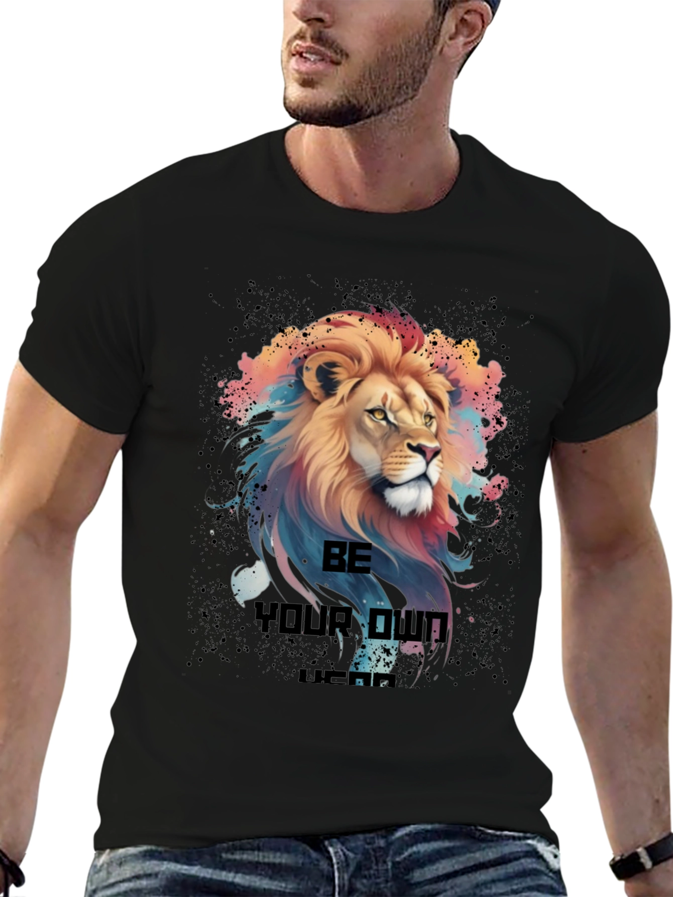 Lion Graphic T-Shirt - Be Your Own Legend