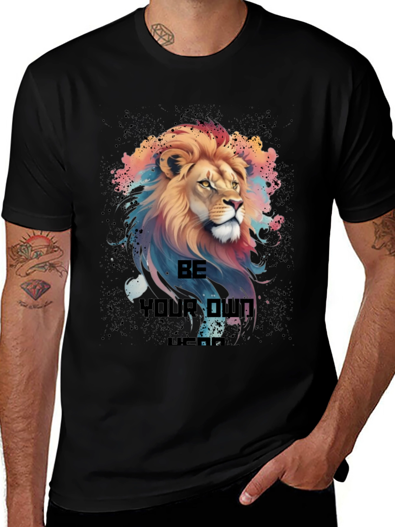 Lion Graphic T-Shirt - Be Your Own Legend