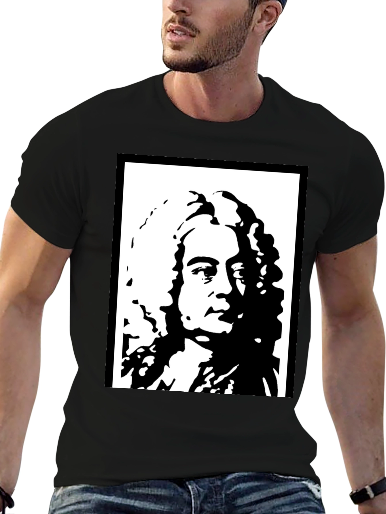 Leibniz T-Shirt - Iconic Philosopher Graphic Tee