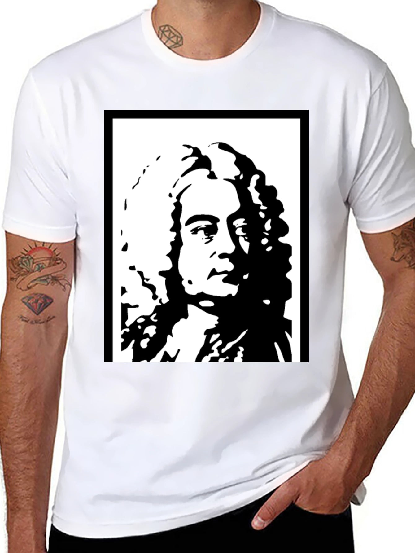 Leibniz T-Shirt - Iconic Philosopher Graphic Tee