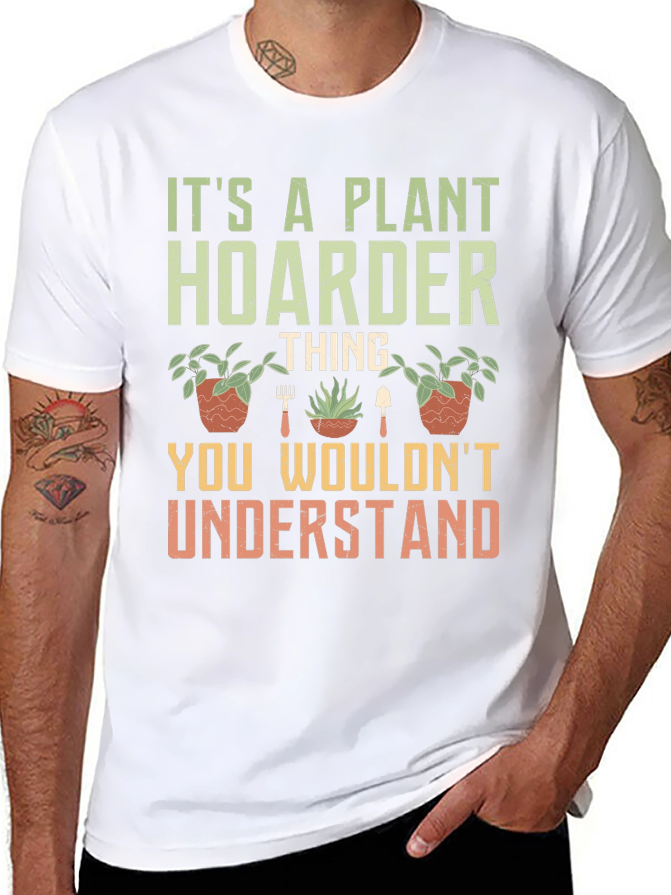 Plant Hoarder Graphic T-Shirt - Gardener Gift