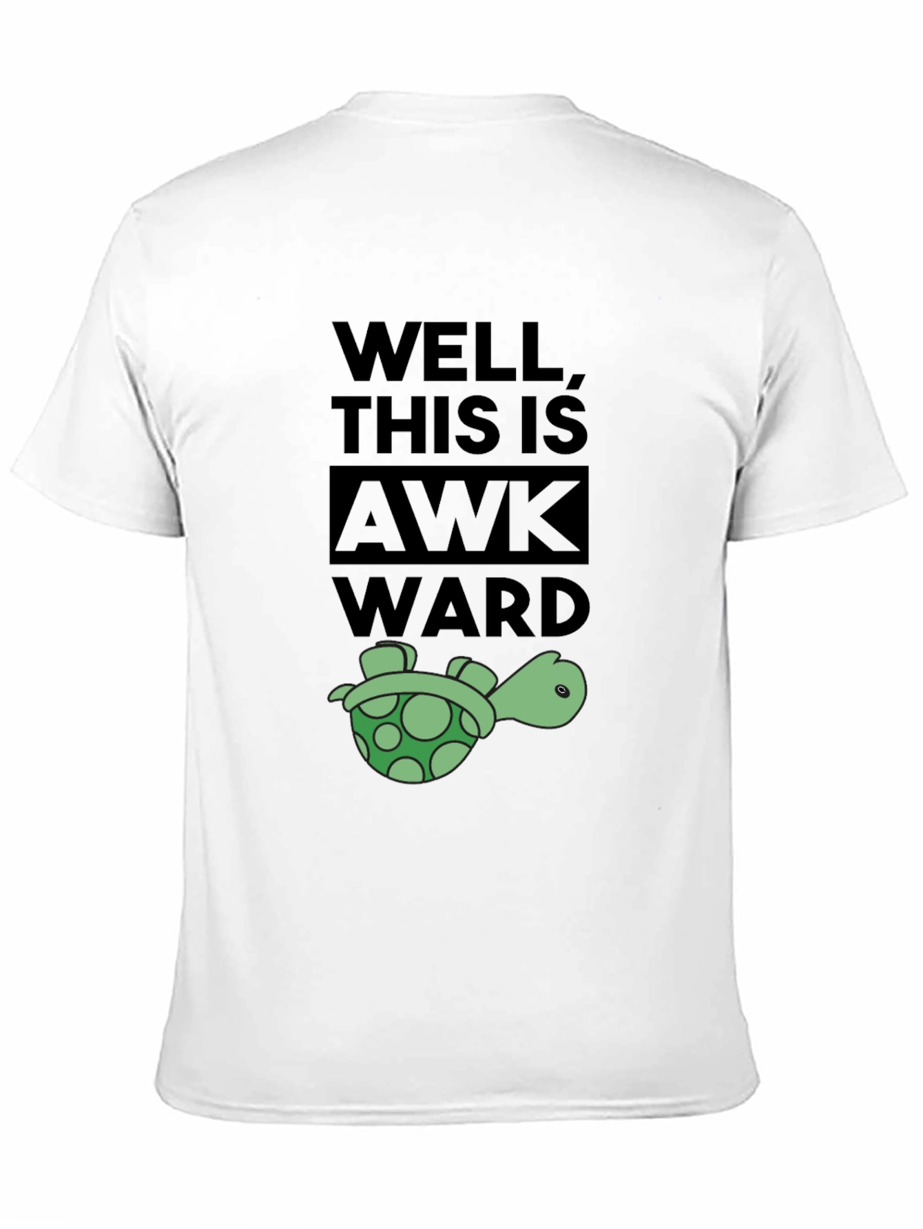 Awkward Turtle Black Graphic T-Shirt
