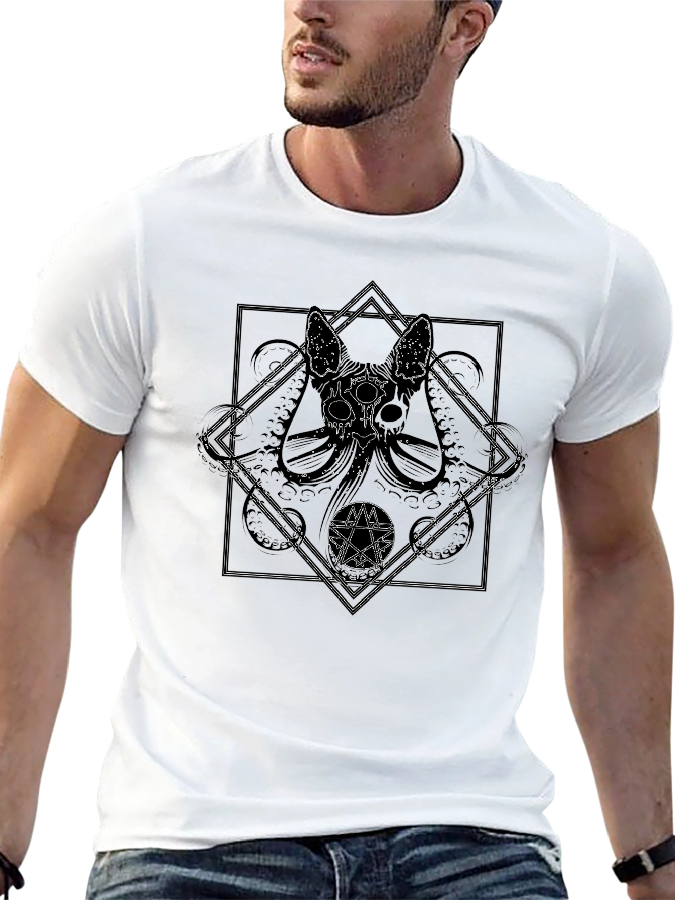 Occult Cat Graphic Tee