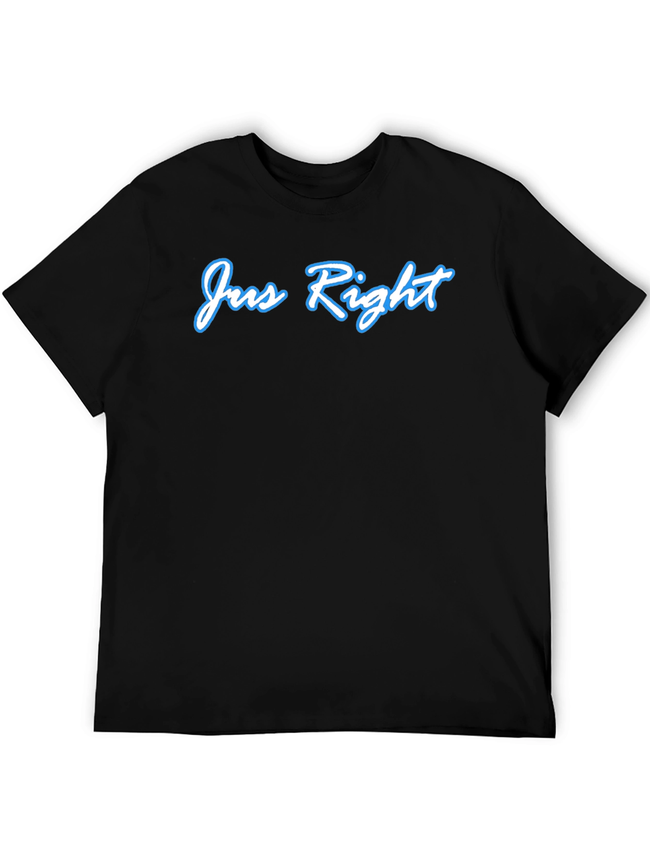 Jus Right Black T-Shirt - Cool Casual Style