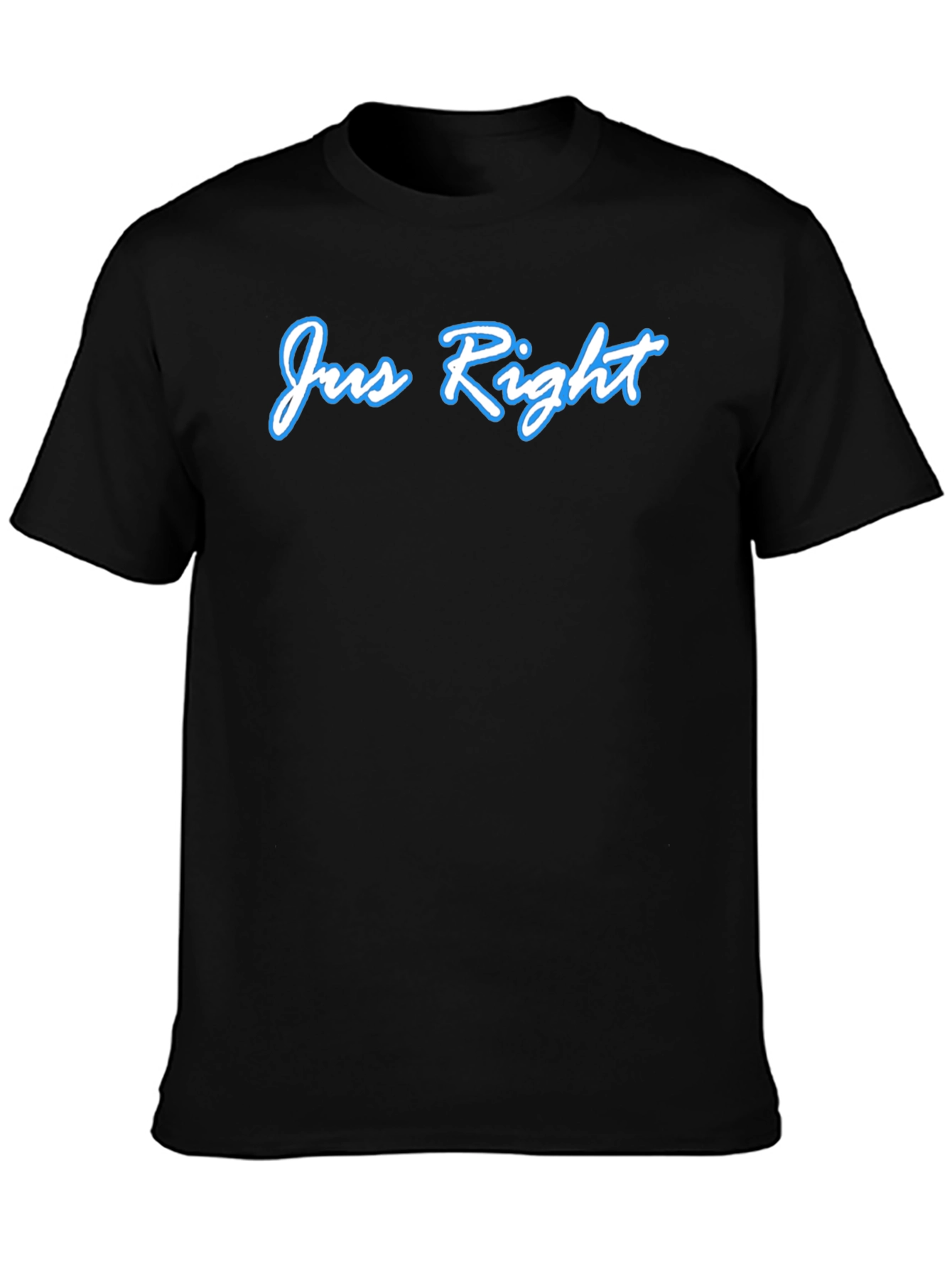 Jus Right Black T-Shirt - Cool Casual Style