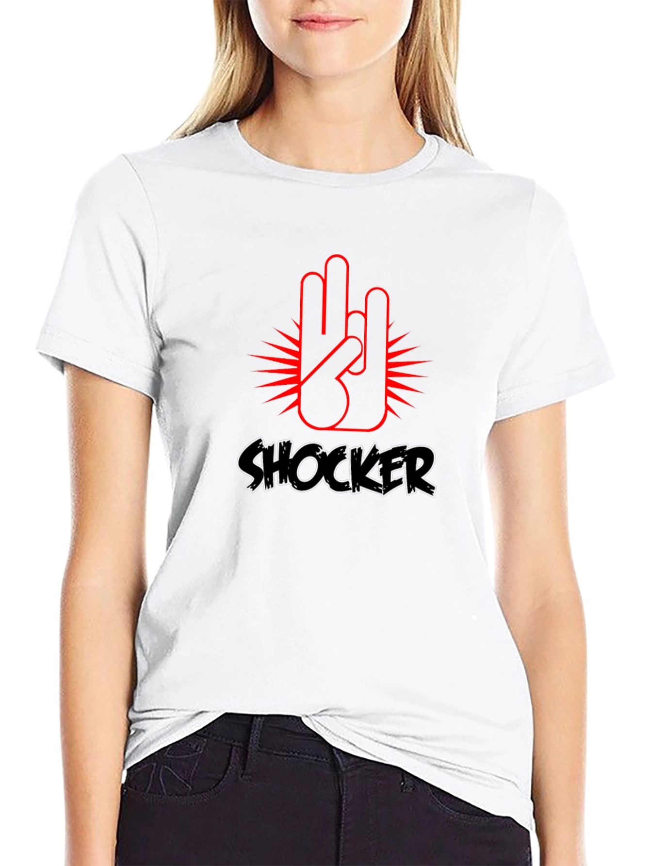 Shocker Hand Graphic Tee - Bold & Edgy Design
