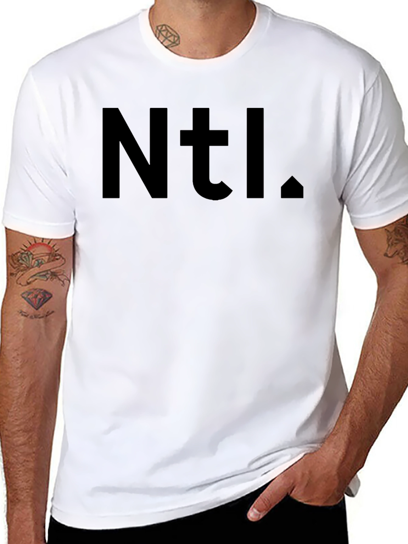 Ntl. Graphic Tee - Casual Black T-Shirt