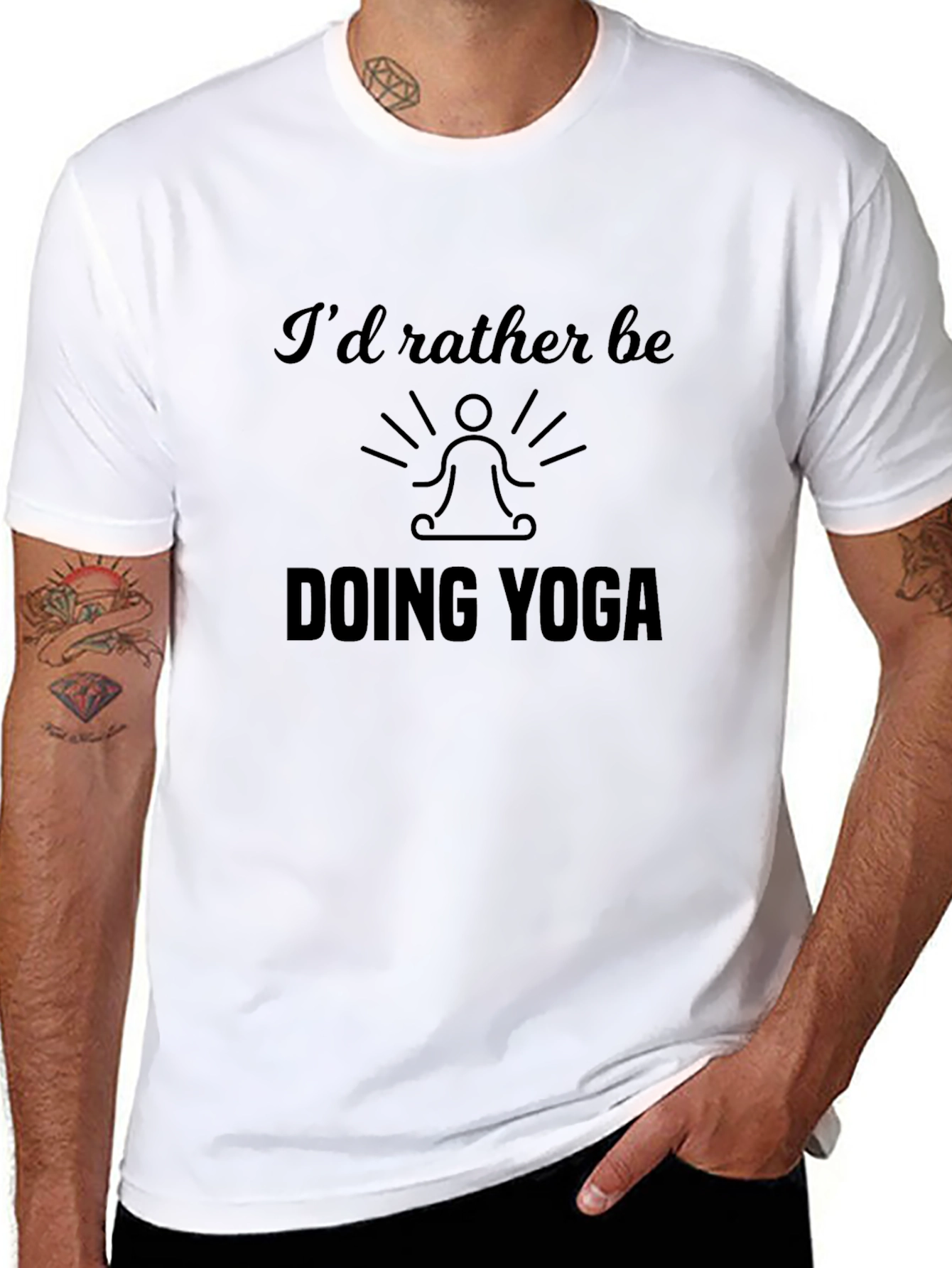 Yoga Lover T-Shirt - Id Rather Be Doing Yoga