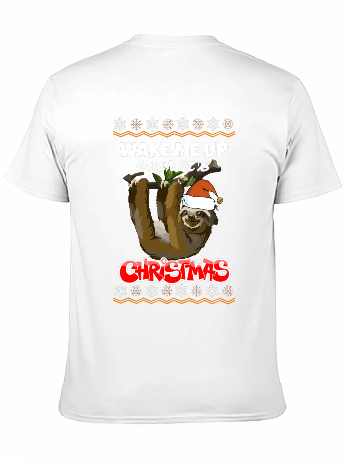Wake Me Up When Its Christmas Sloth T-Shirt