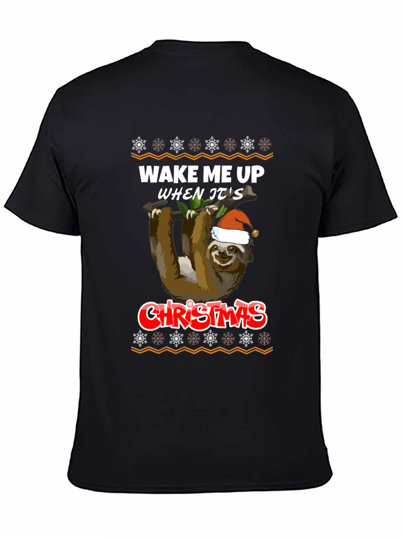 Wake Me Up When Its Christmas Sloth T-Shirt