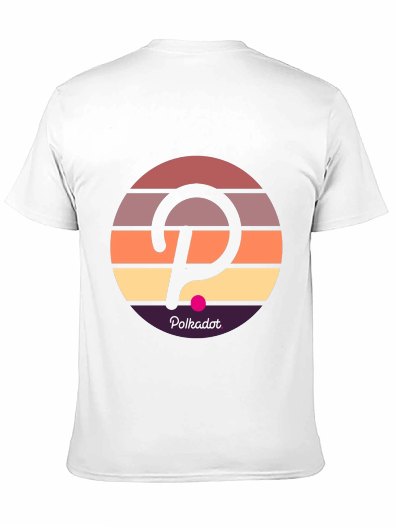 Polkadot Retro Sunset T-Shirt - Crypto Fashion