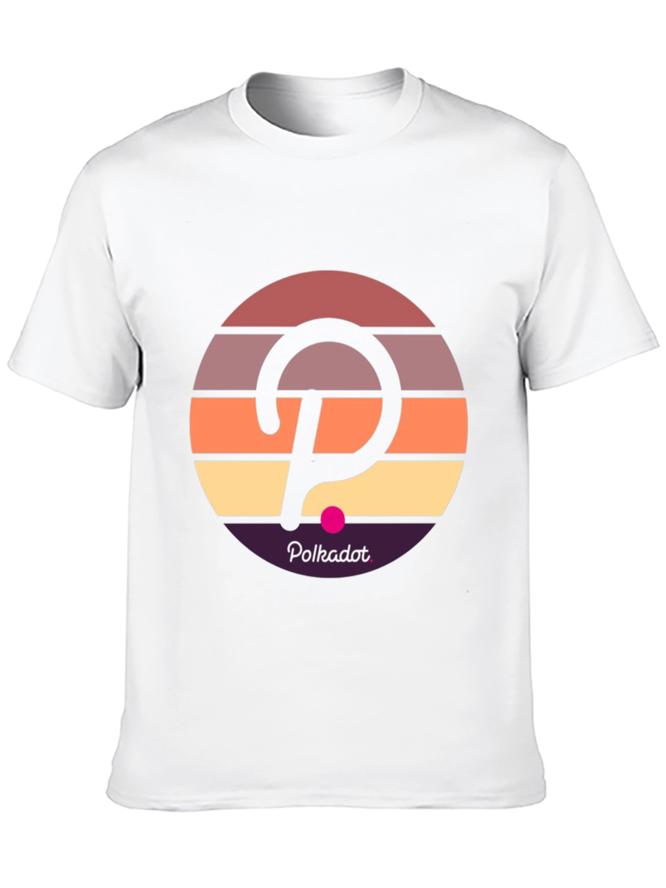 Polkadot Retro Sunset T-Shirt - Crypto Fashion