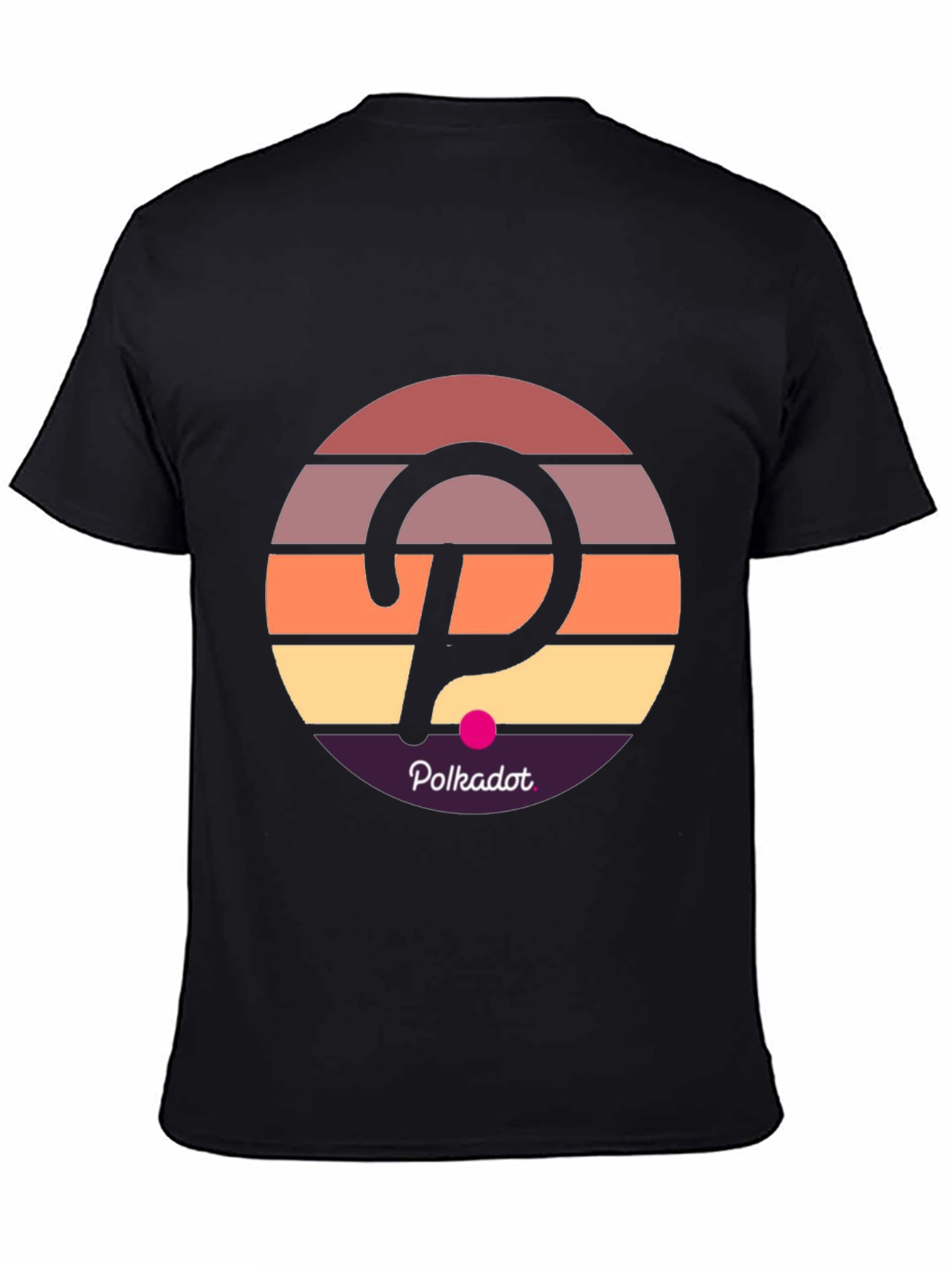 Polkadot Retro Sunset T-Shirt - Crypto Fashion