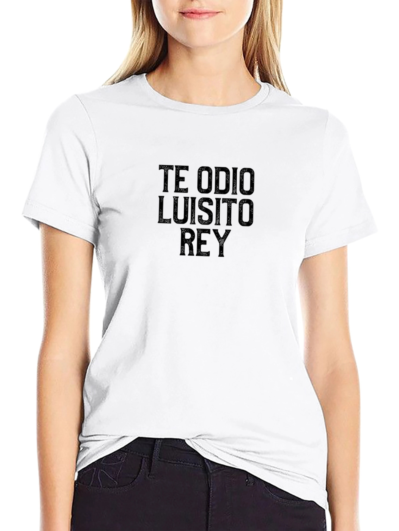 Te Odio Luisito Rey Black Tee