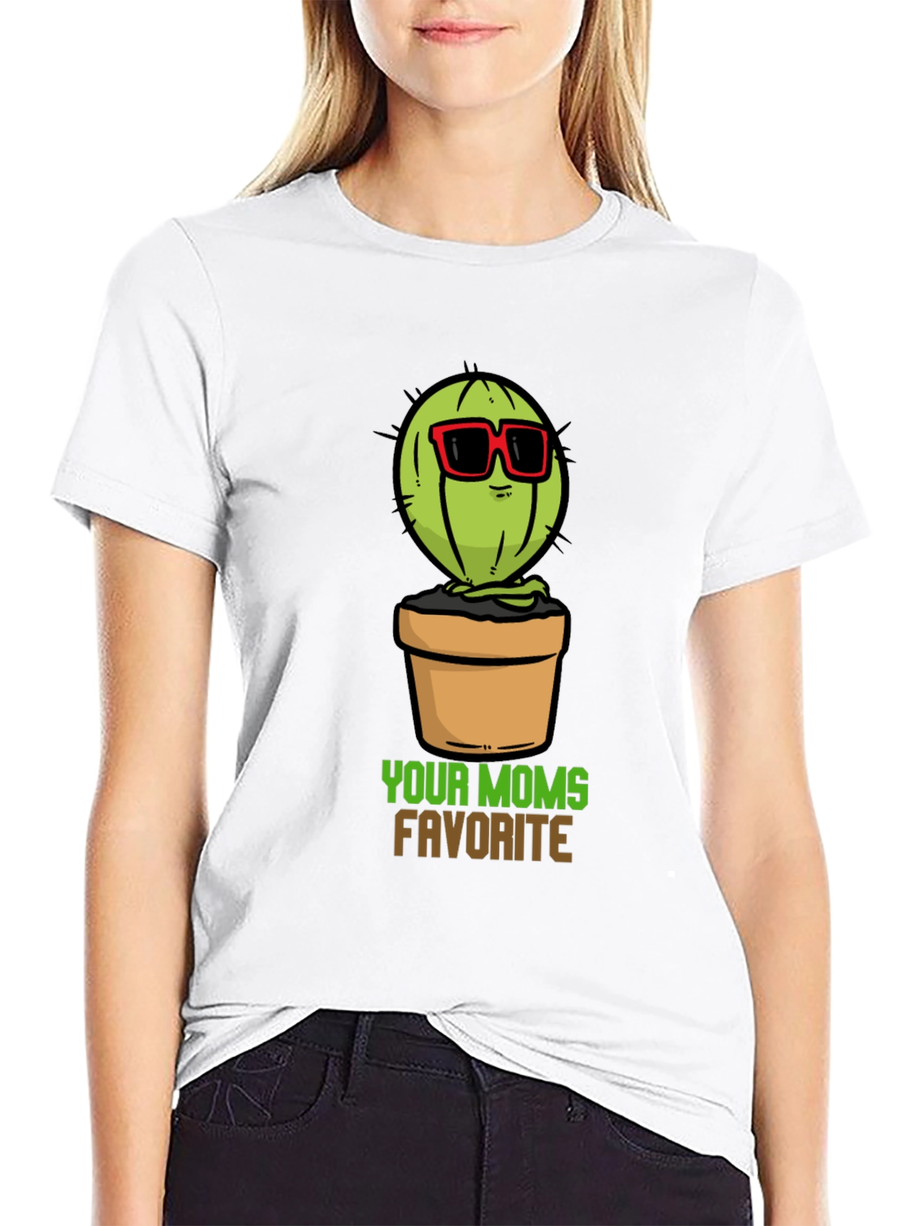 Your Moms Favorite Cactus T-Shirt - Black