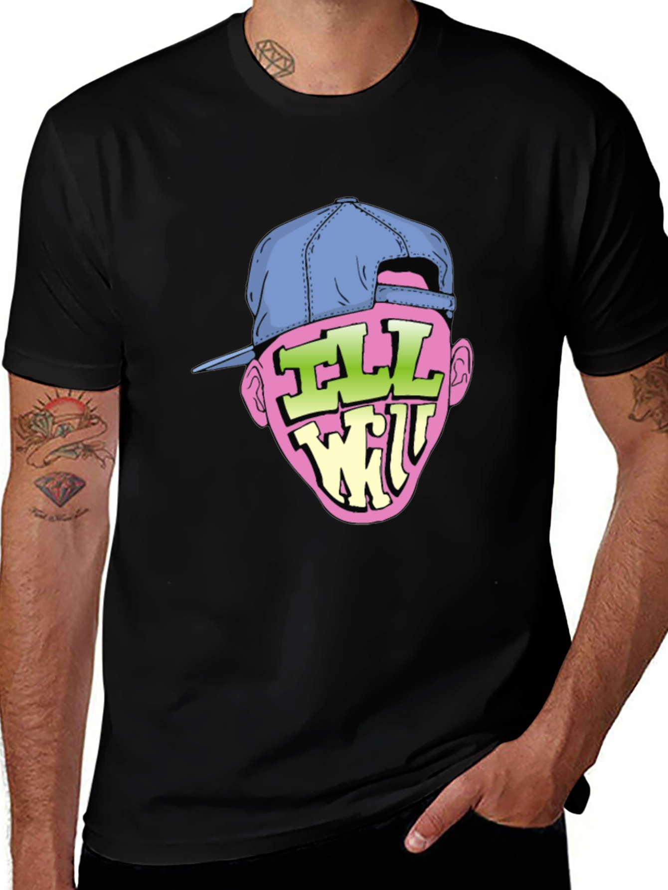 Ill Will Graphic Print Black T-Shirt