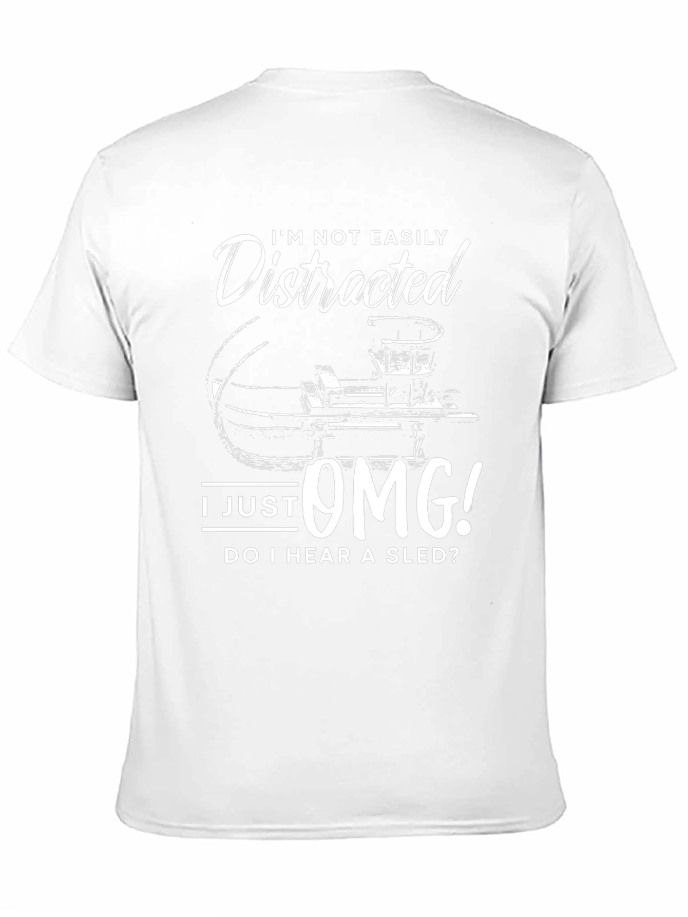Distracted Sledding Fan T-Shirt