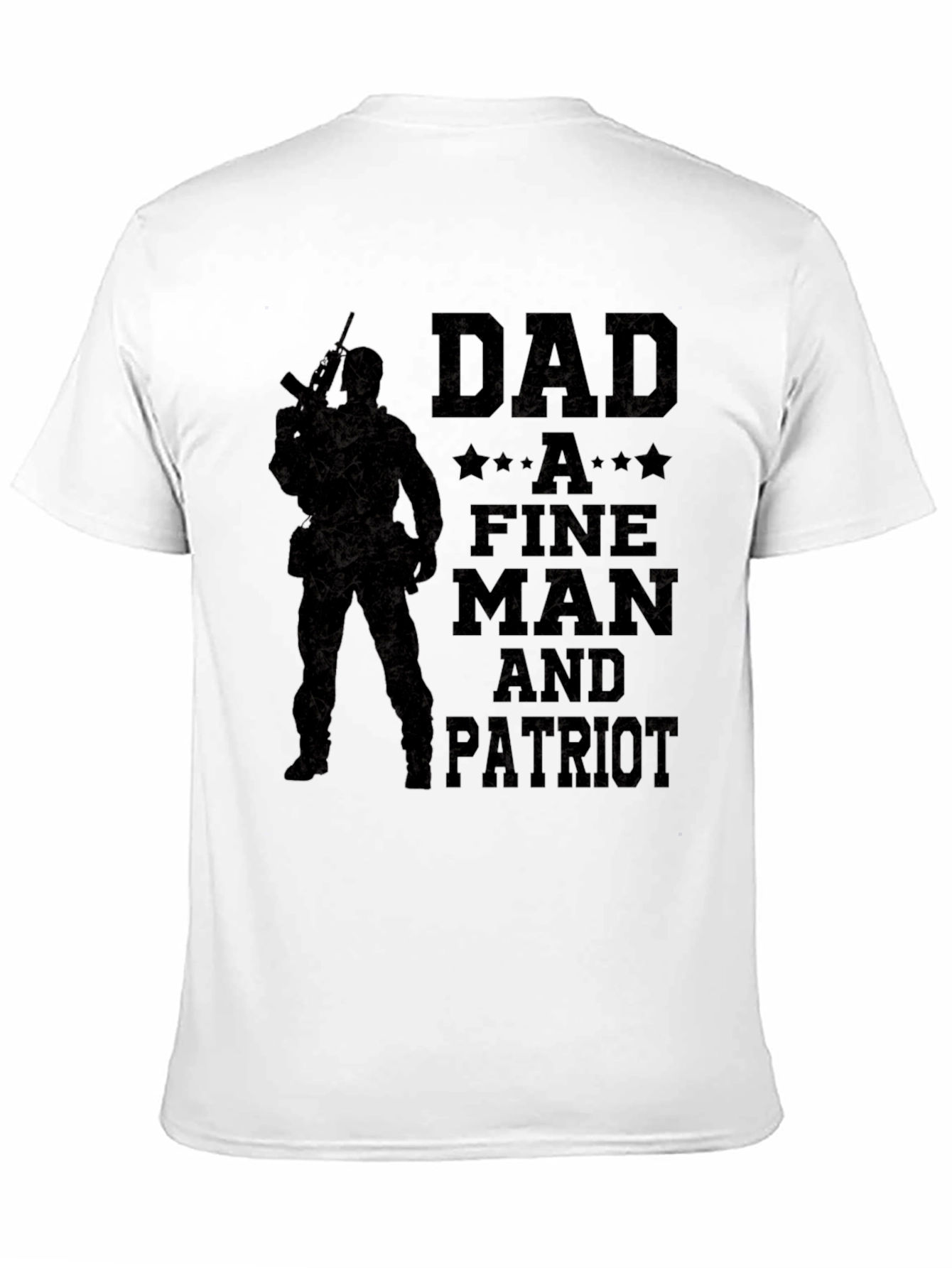 Dad Fine Man & Patriot Graphic T-Shirt