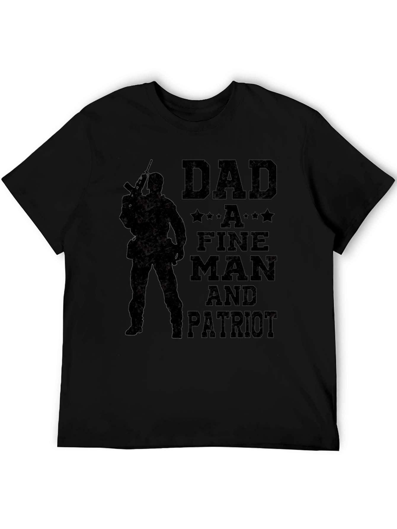 Dad Fine Man & Patriot Graphic T-Shirt
