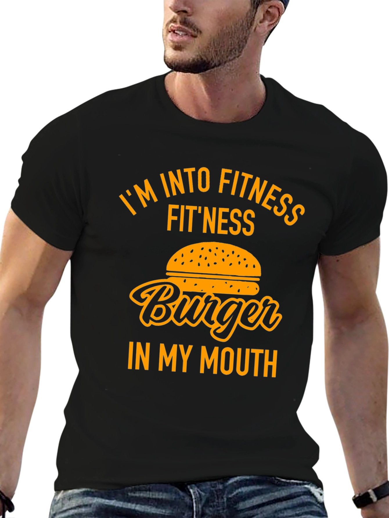 Fitness Burger Graphic T-Shirt