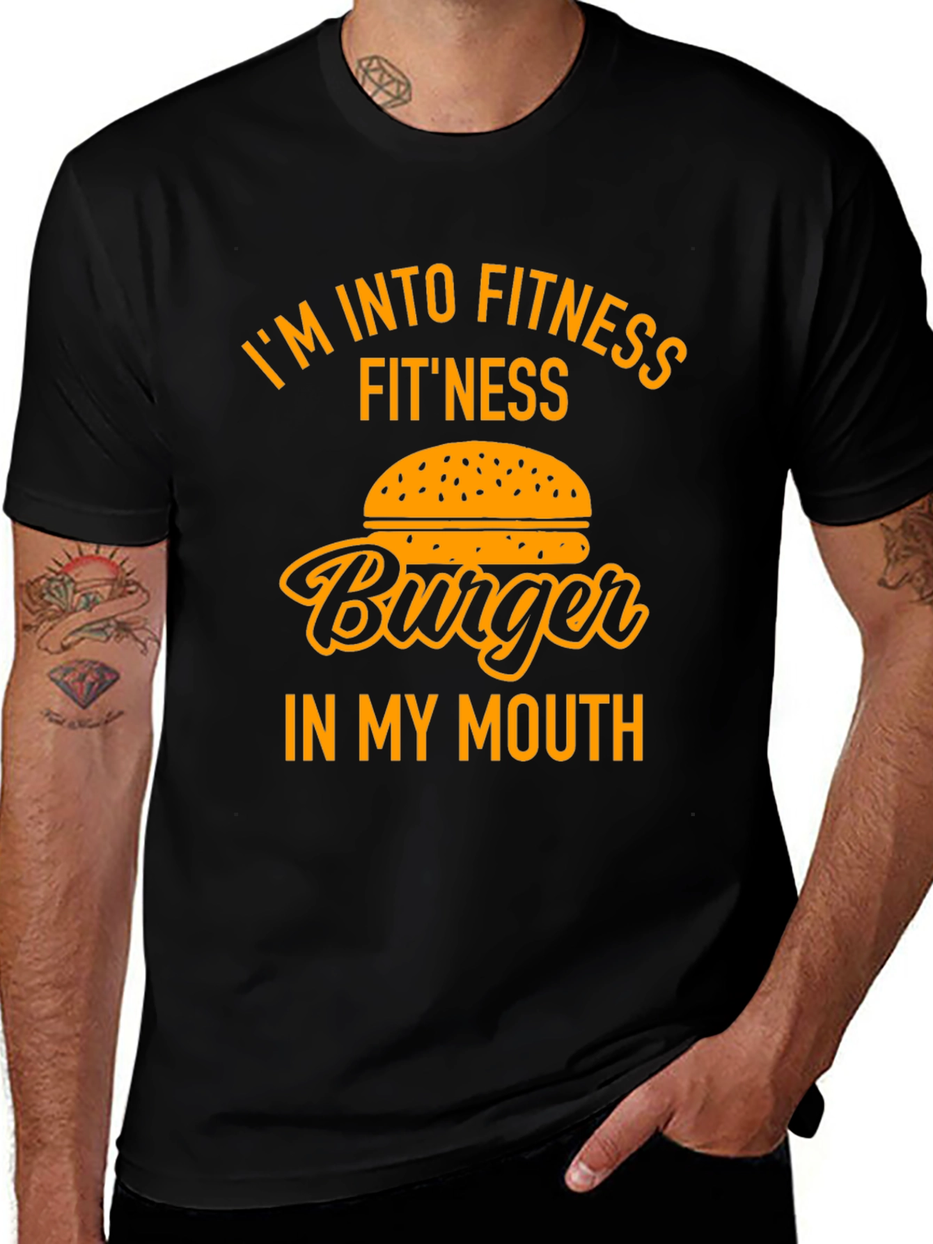 Fitness Burger Graphic T-Shirt