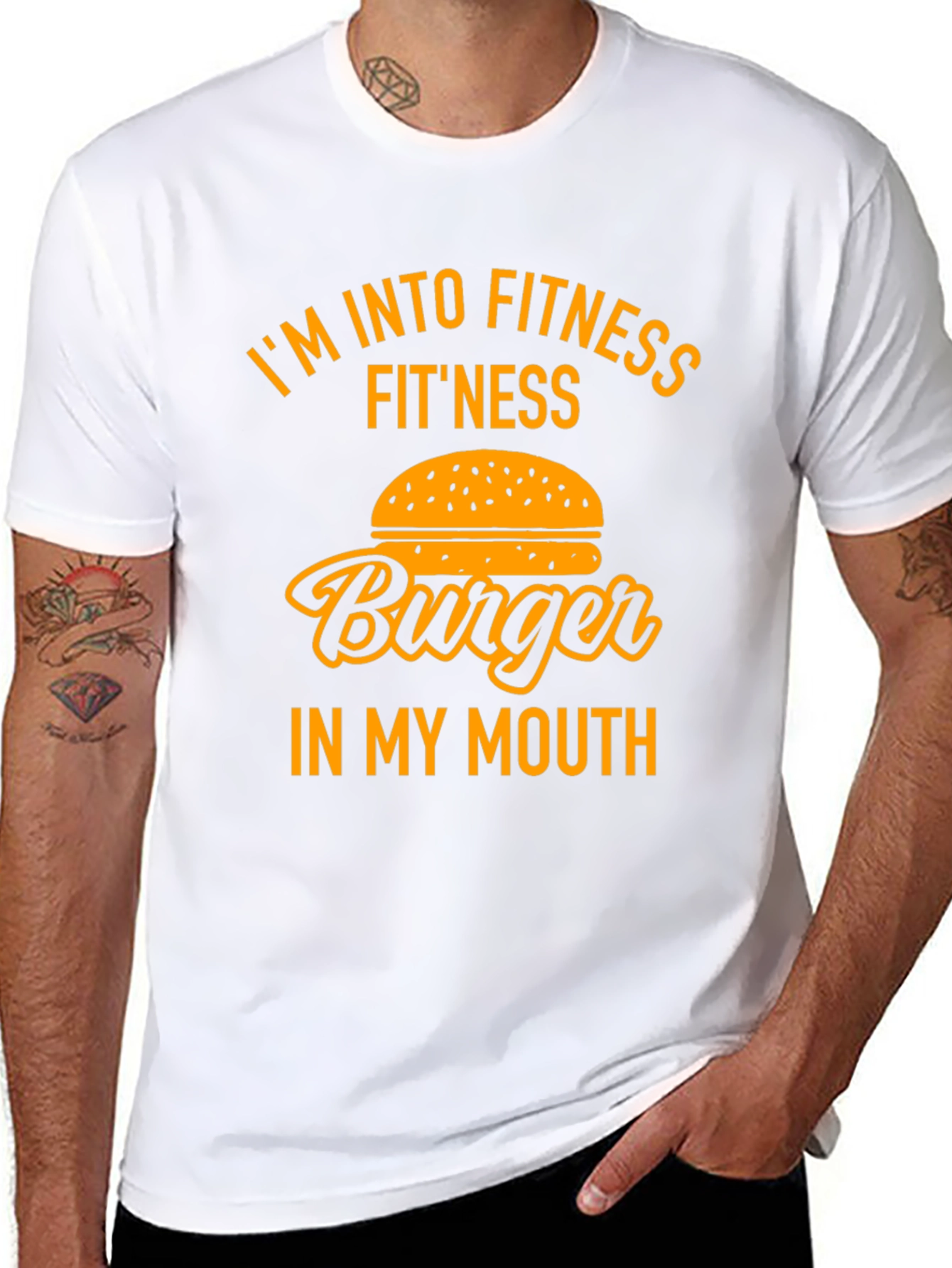 Fitness Burger Graphic T-Shirt