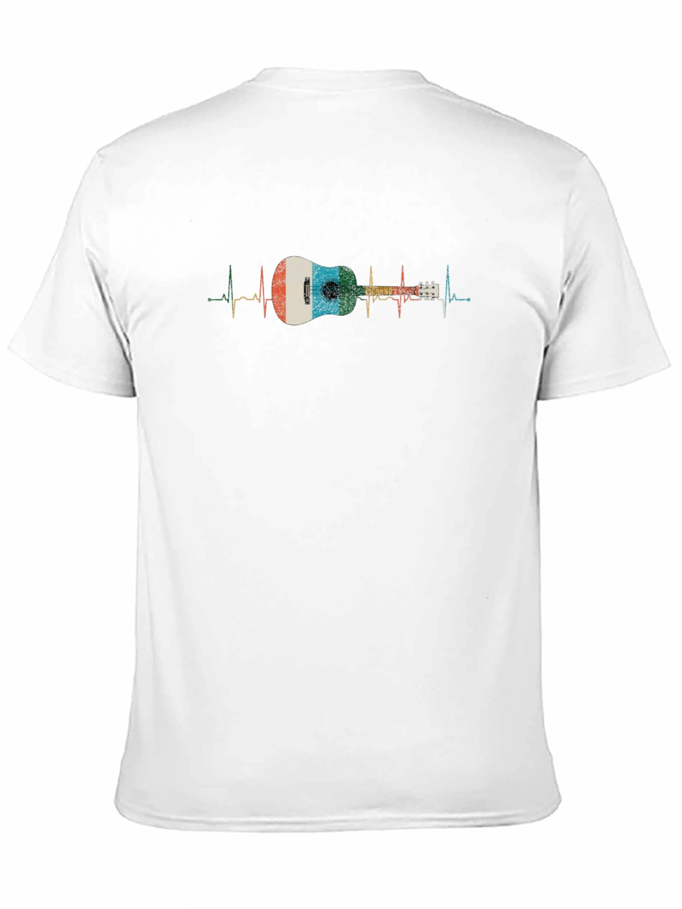 Ukulele Heartbeat Black T-Shirt - Music Lover Gift
