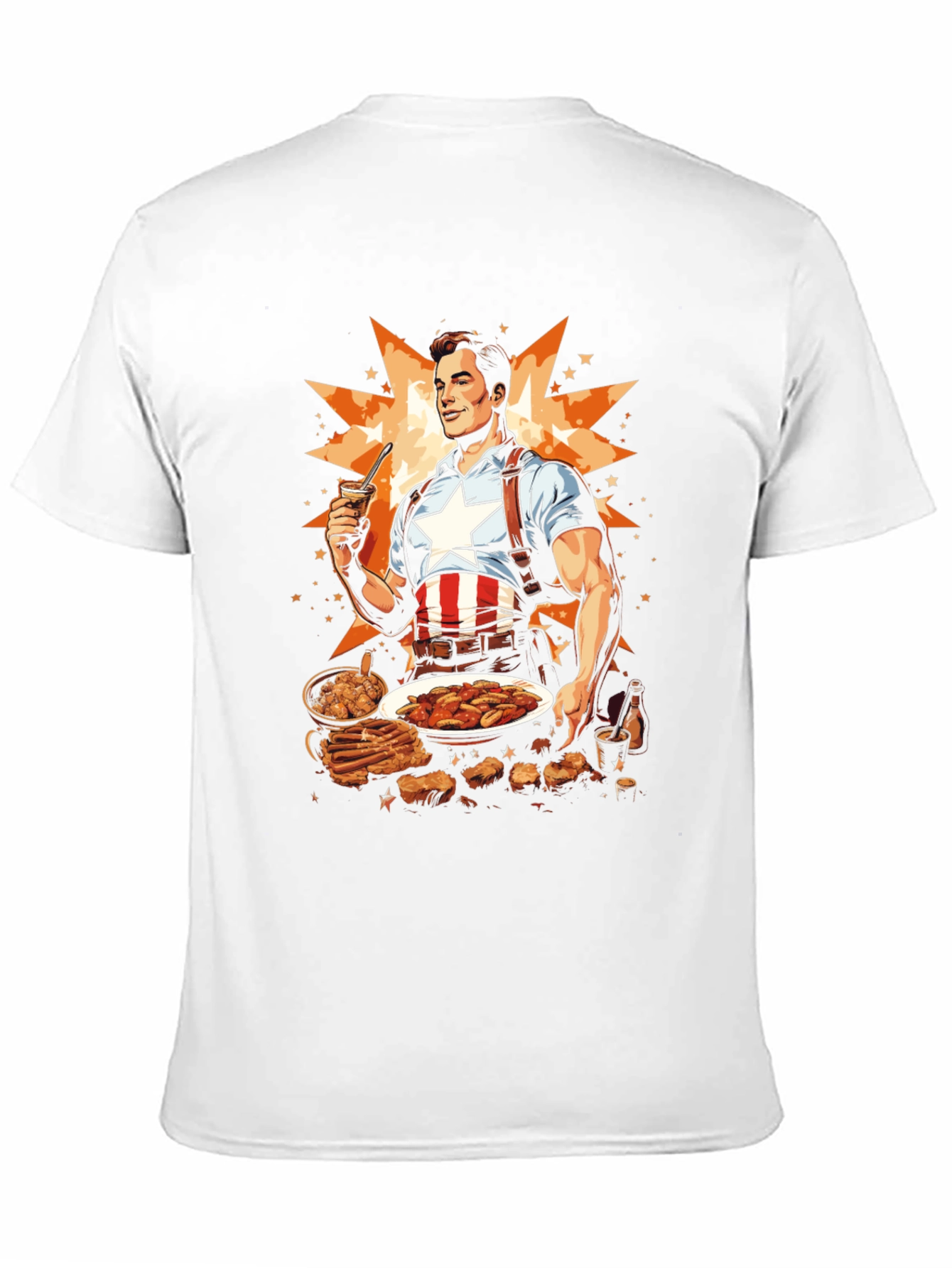Captain America BBQ Graphic Tee