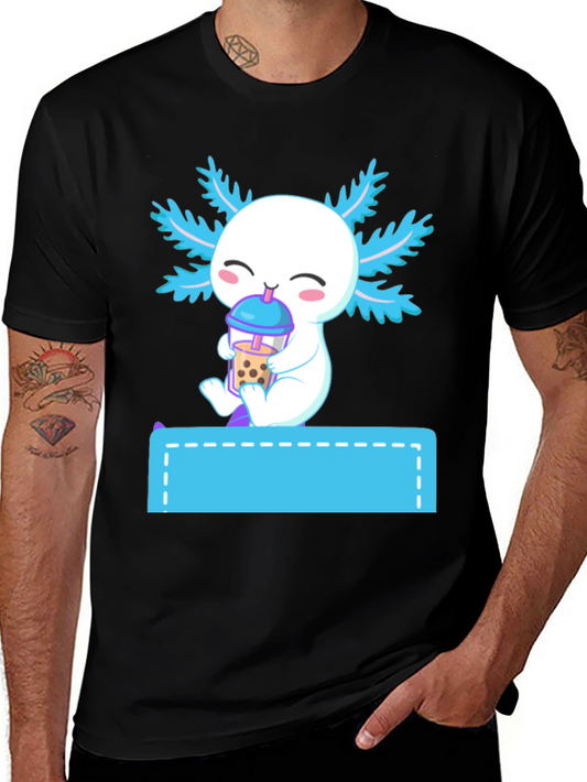 Axolotl Bubble Tea Graphic Tee