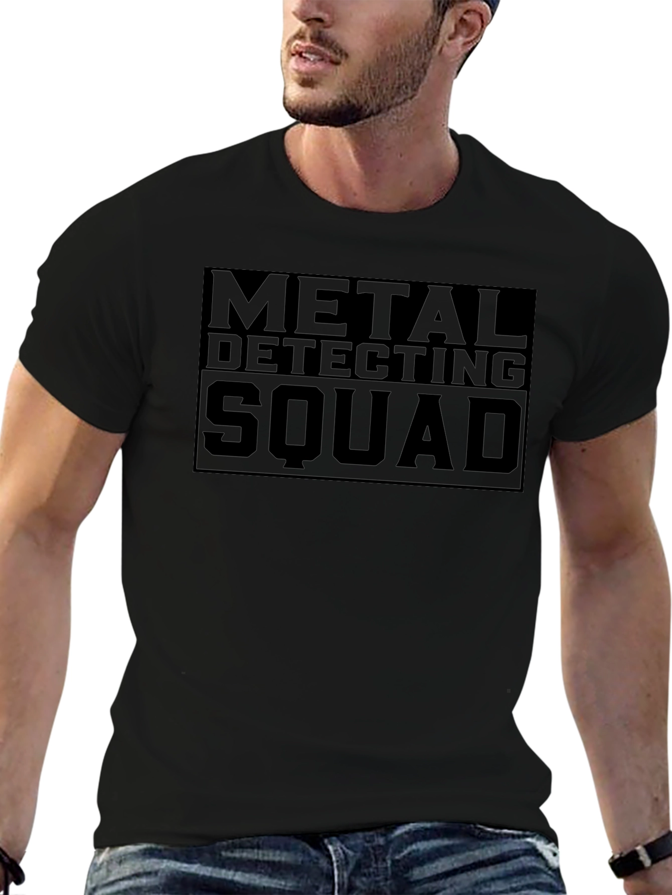 Metal Detecting Squad Black T-Shirt