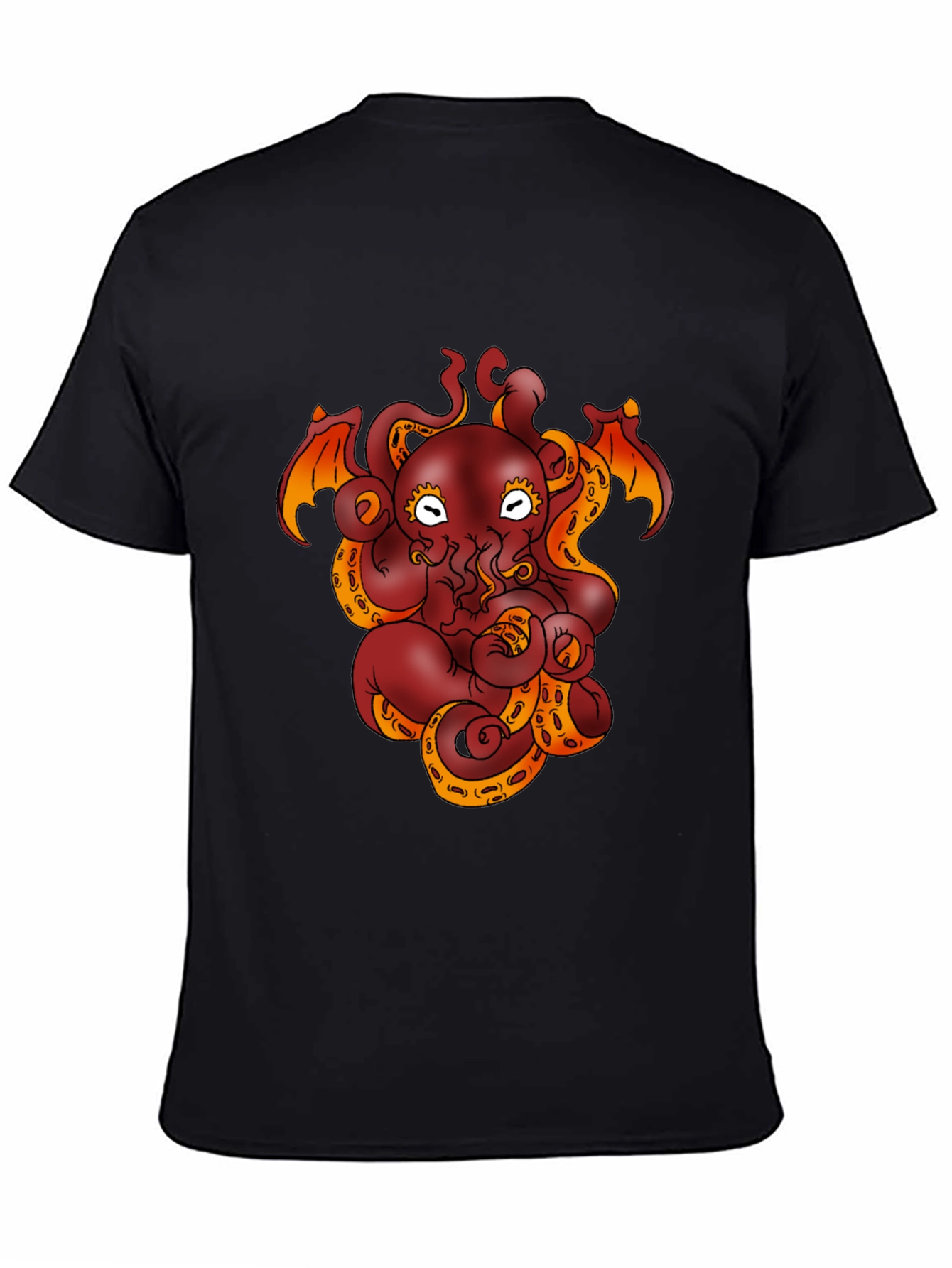 Cthulhu Octopus Graphic Tee - Black