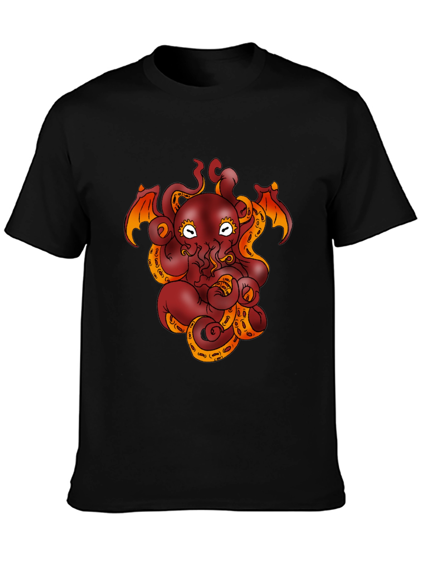 Cthulhu Octopus Graphic Tee - Black