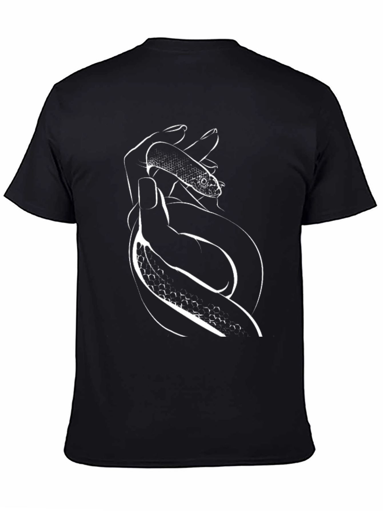 Snake Hand Graphic Tee - Mens Black T-Shirt
