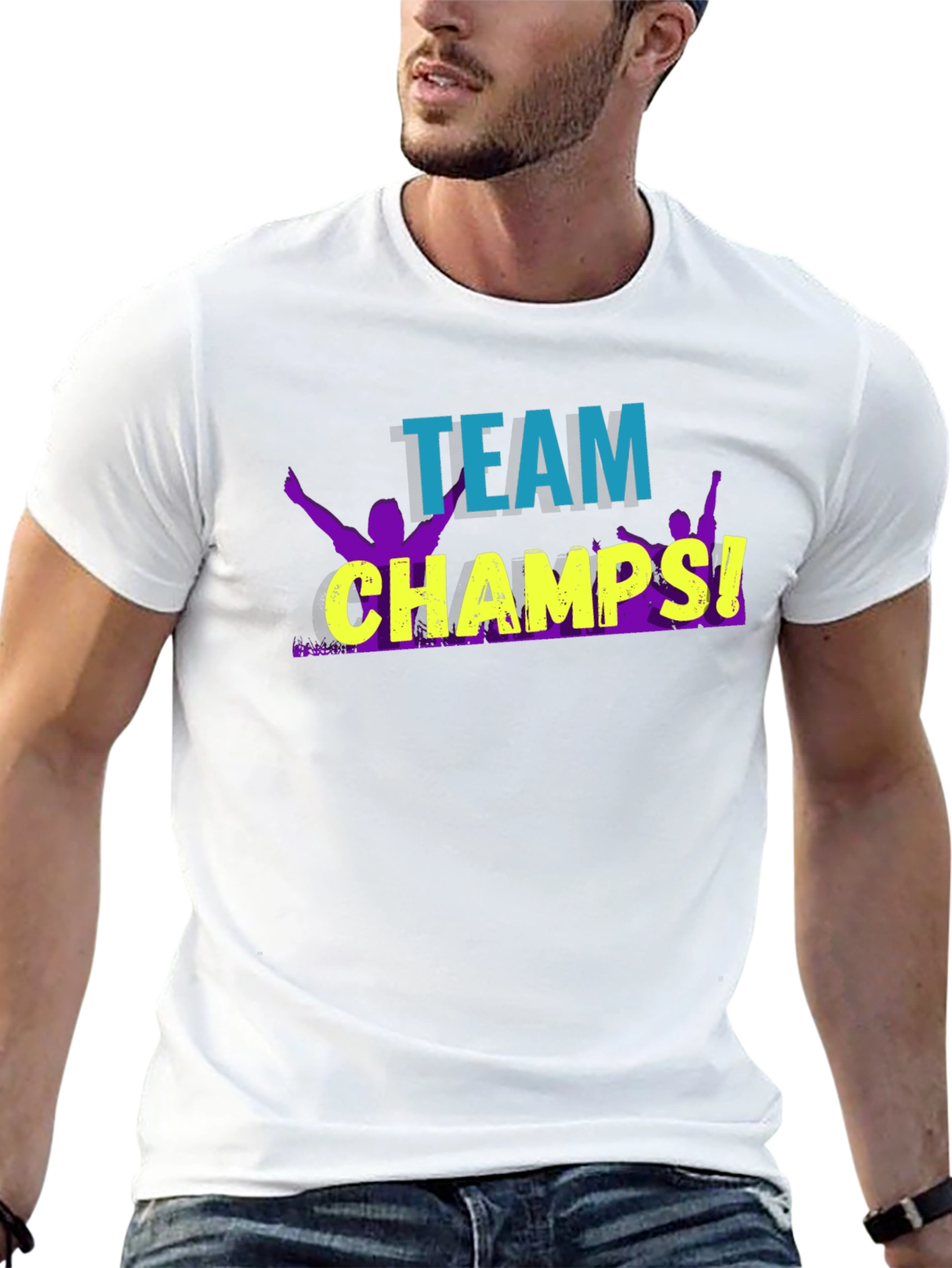 Team Champs Graphic Tee - Black