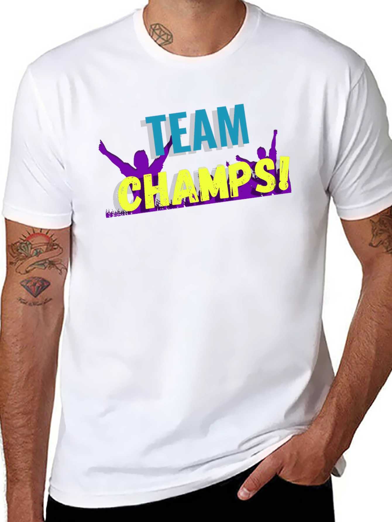Team Champs Graphic Tee - Black