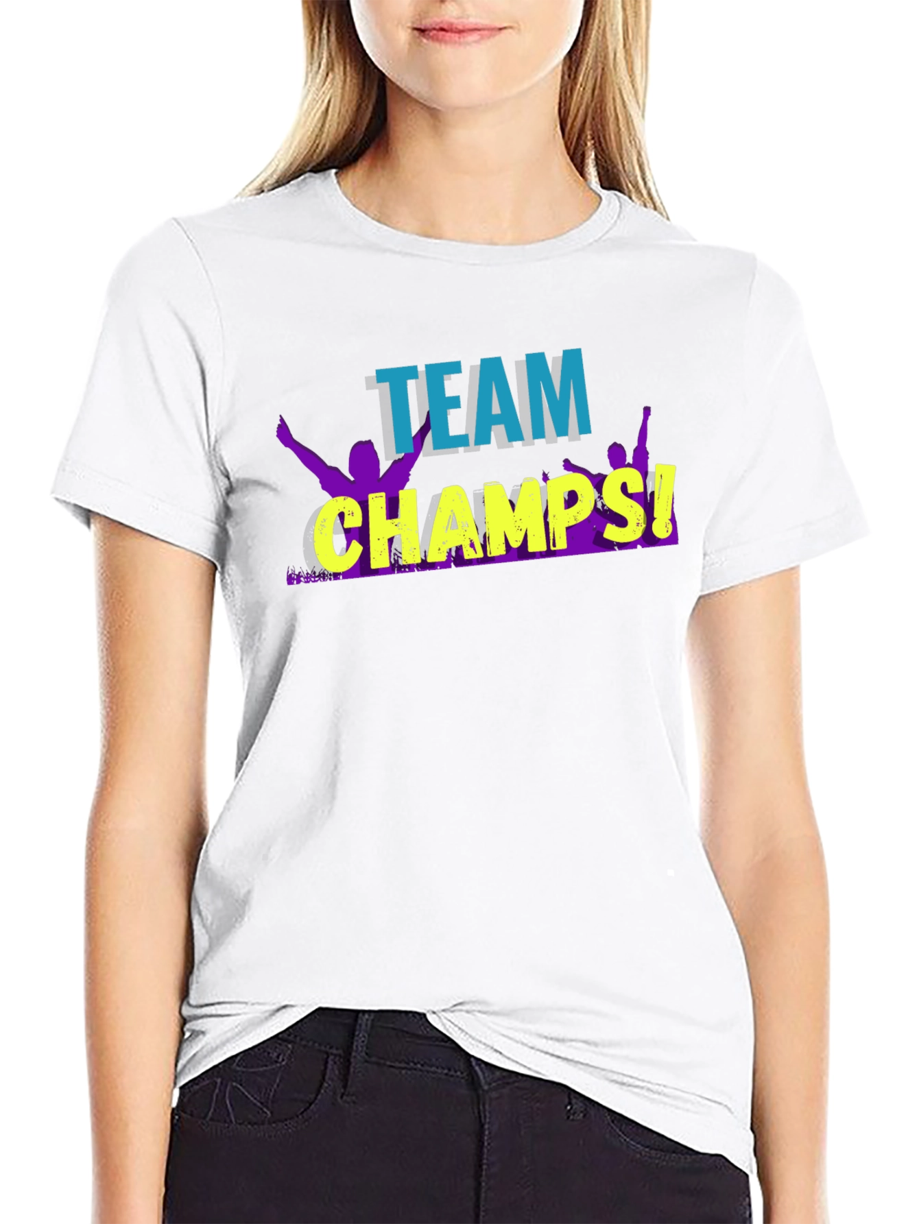 Team Champs Graphic Tee - Black