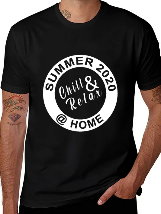 Summer 2020 Chill & Relax at Home Black T-Shirt