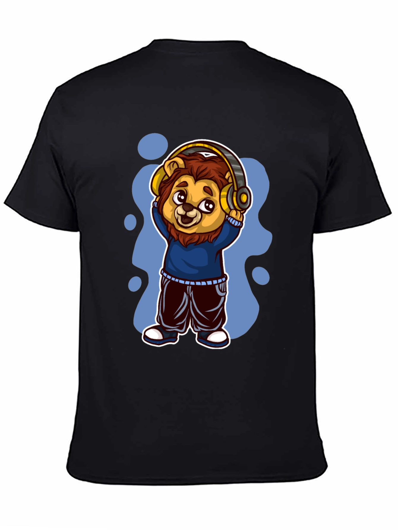 Cool Lion Cartoon Graphic Tee