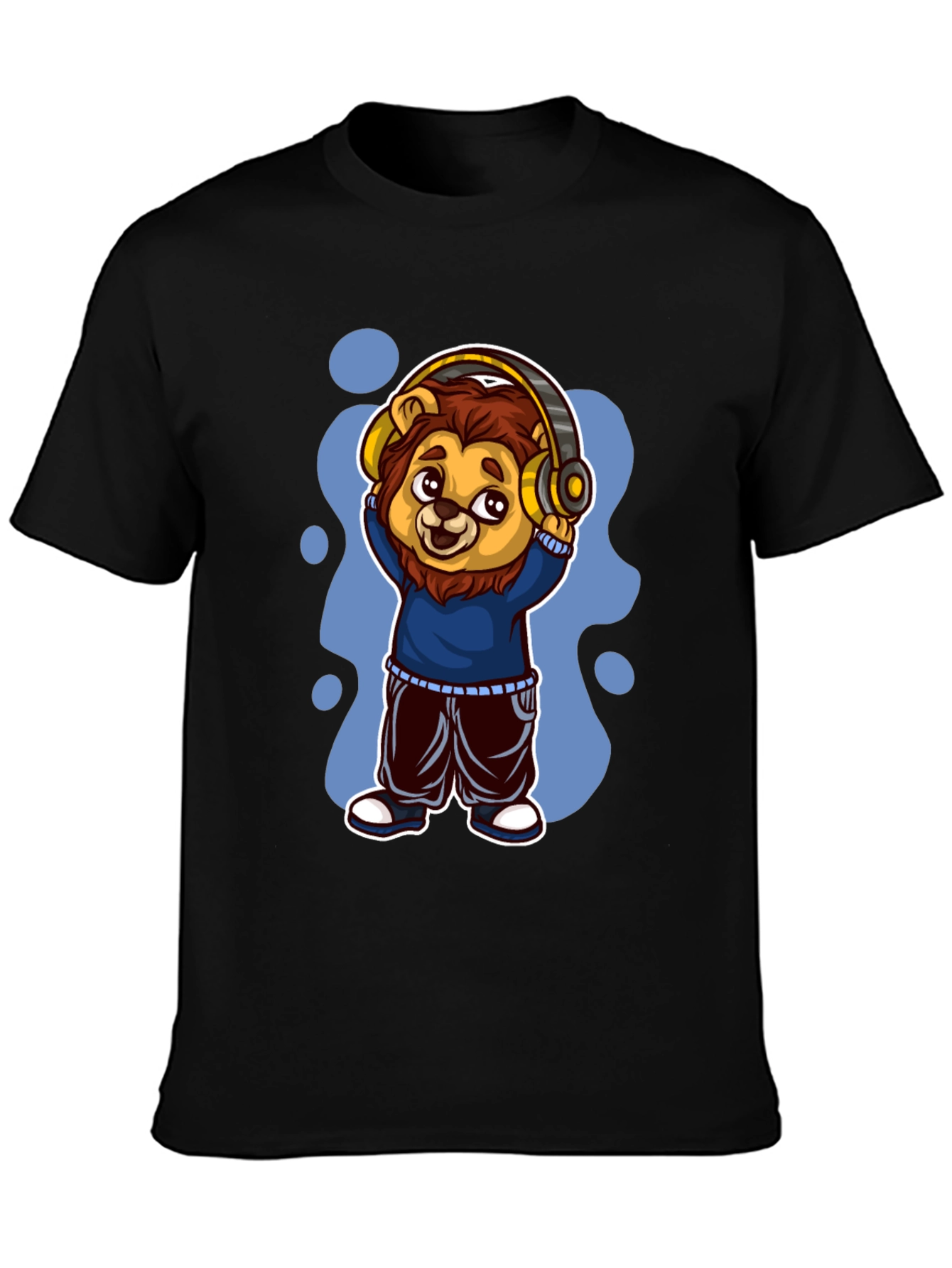 Cool Lion Cartoon Graphic Tee