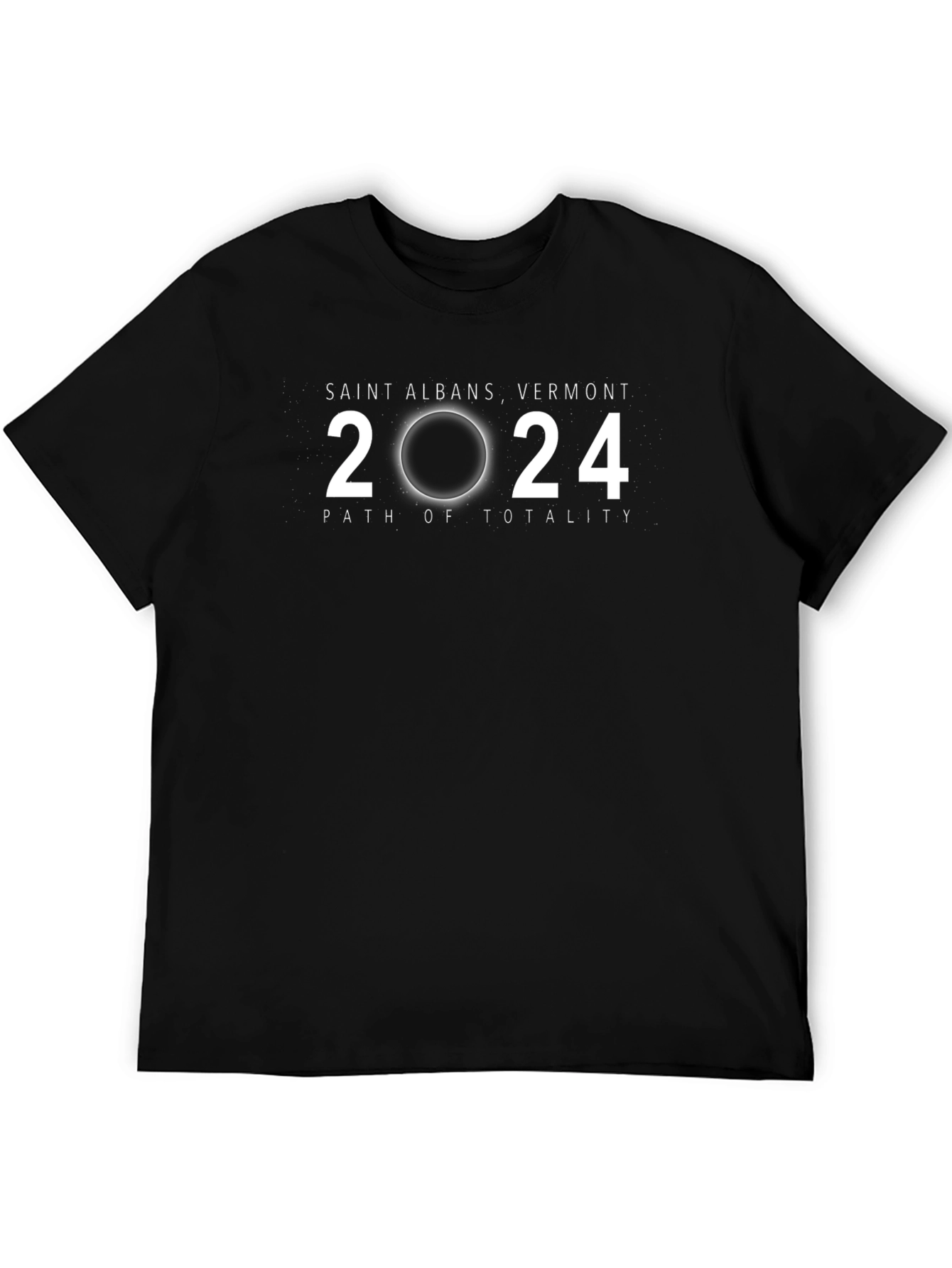 Saint Albans VT Eclipse 2024 Path of Totality T-Shirt