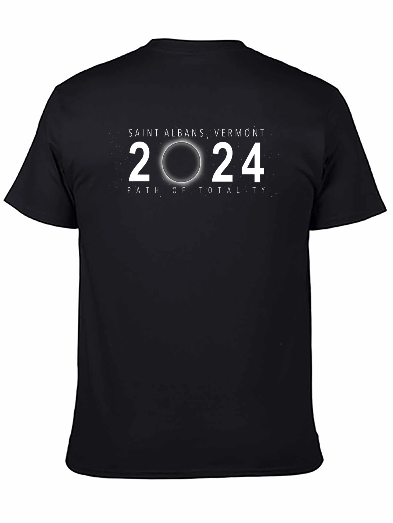Saint Albans VT Eclipse 2024 Path of Totality T-Shirt