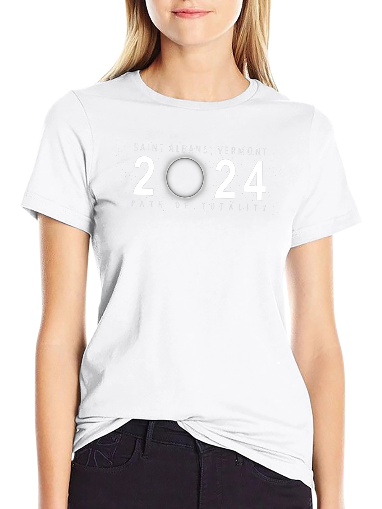 Saint Albans VT Eclipse 2024 Path of Totality T-Shirt