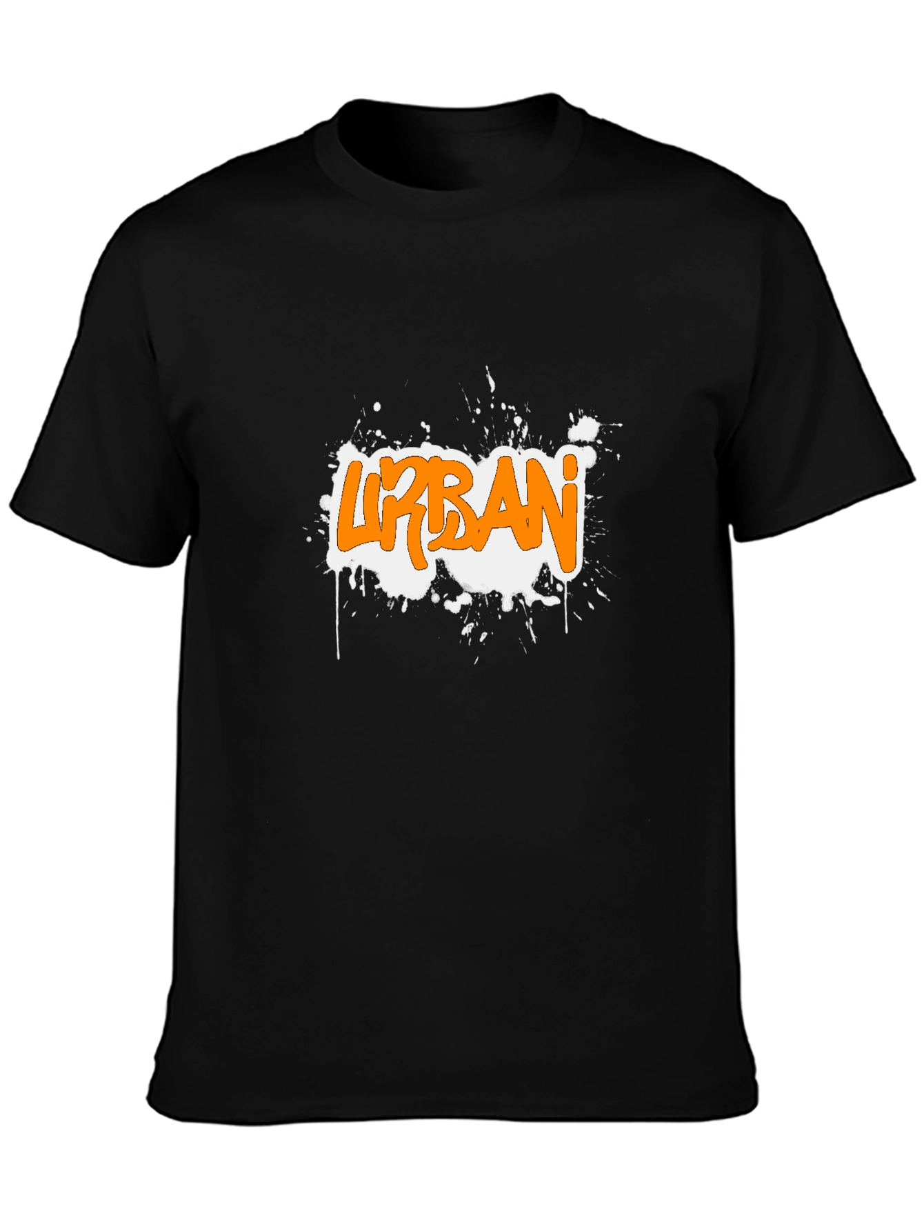 Urban Graffiti Graphic Black T-Shirt