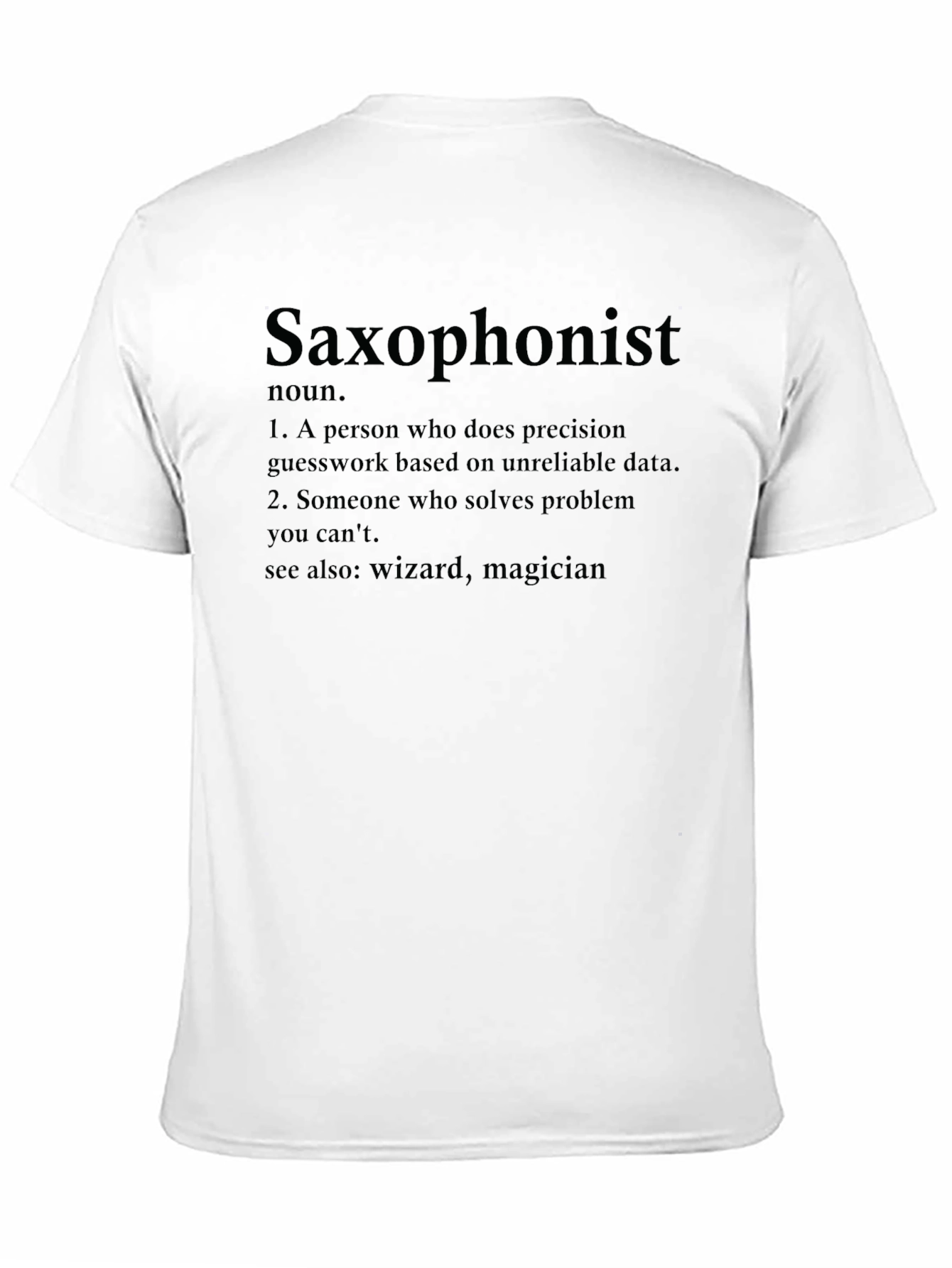 Saxophonist Definition T-Shirt Music Lover Gift