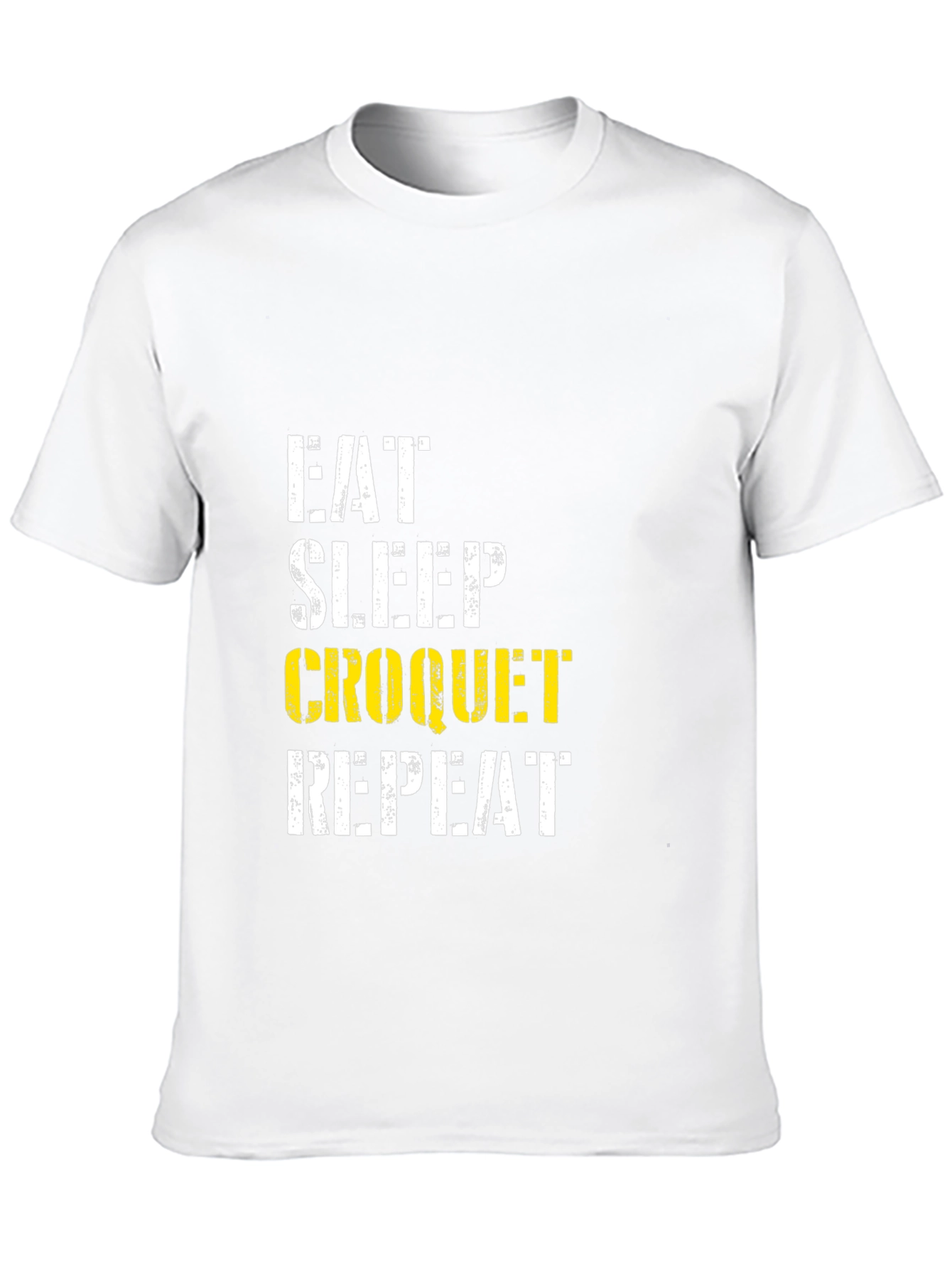 Eat Sleep Croquet Repeat Graphic Tee