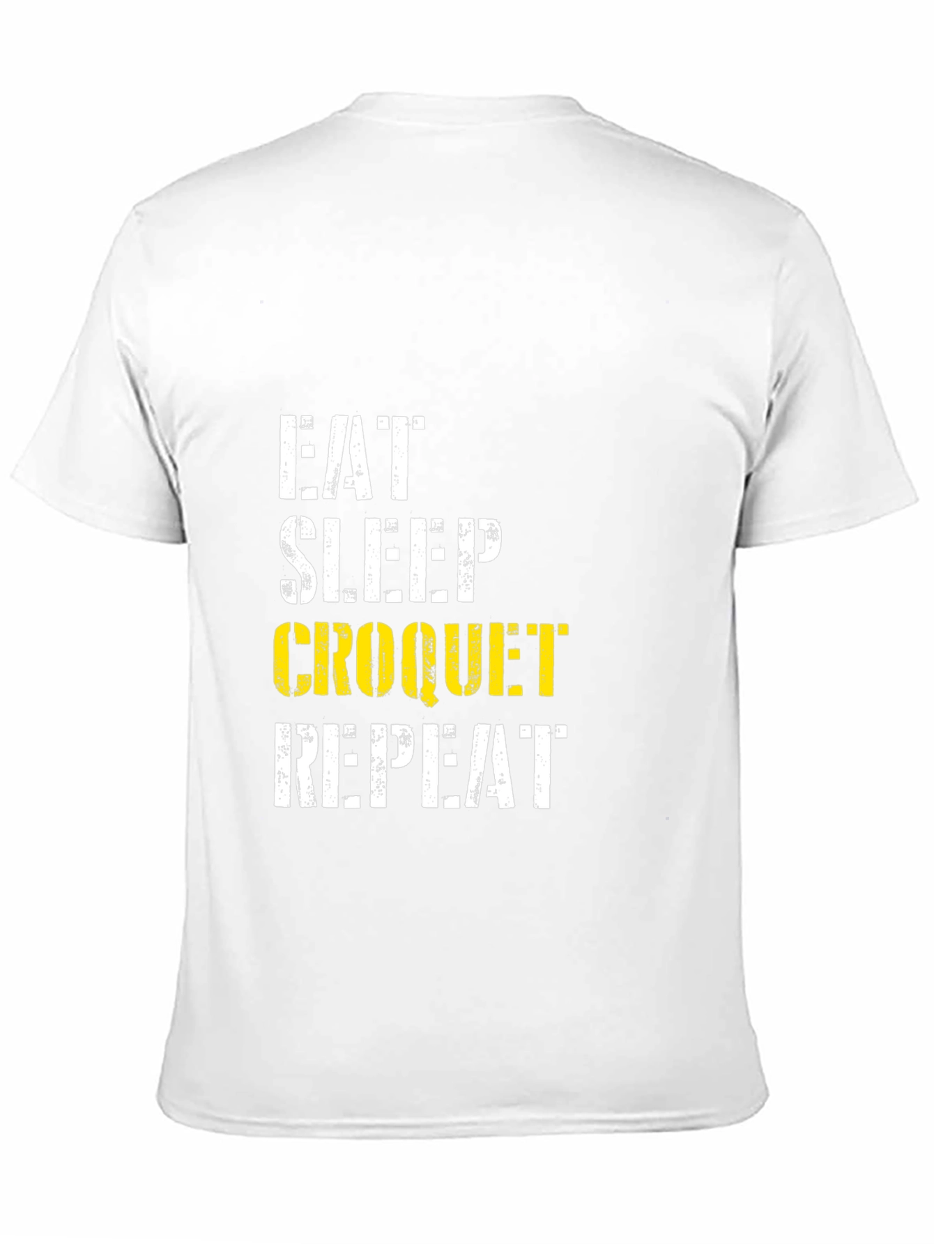 Eat Sleep Croquet Repeat Graphic Tee