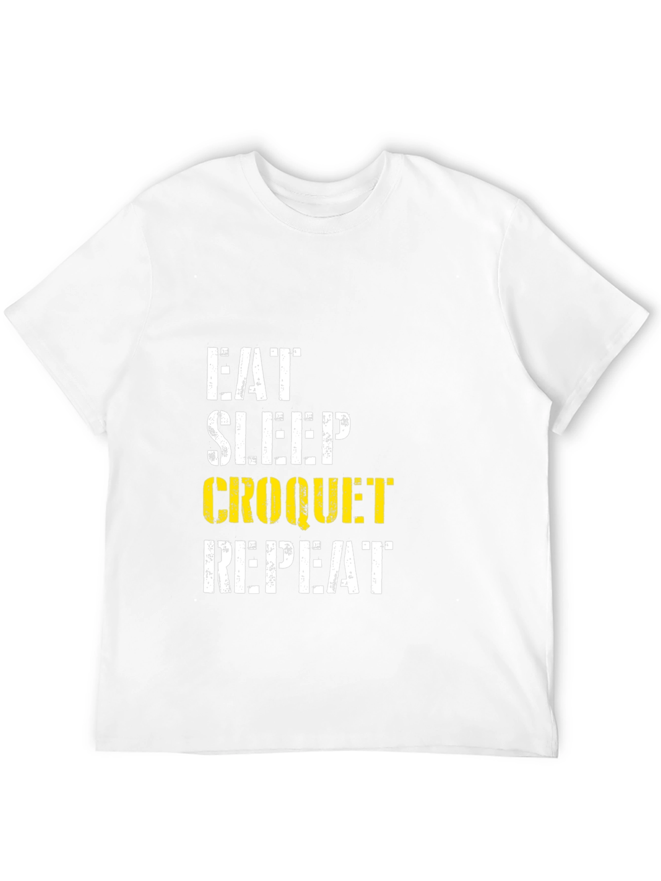 Eat Sleep Croquet Repeat Graphic Tee