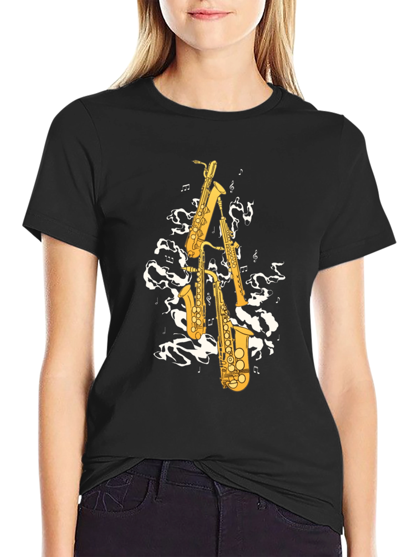 Saxophone Music Graphic T-Shirt