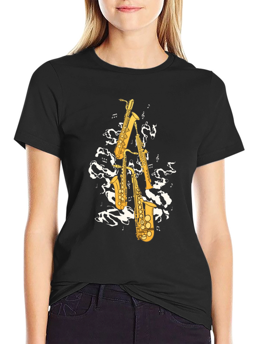 Saxophone Music Graphic T-Shirt